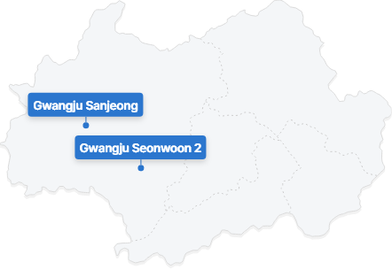 Gwangju map