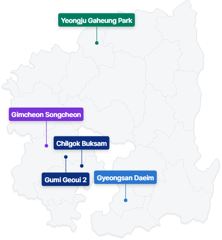 Gyeongsangbuk-do map