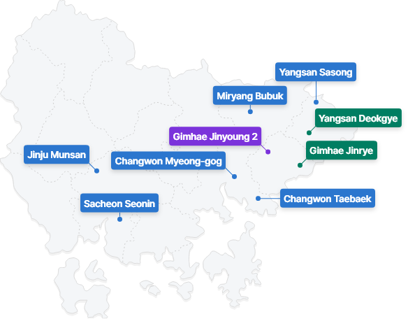 Gyeongsangnam-do map