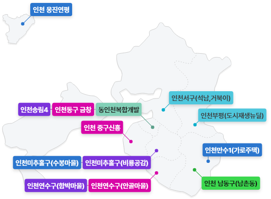 인천광역시 지도