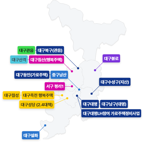 대구광역시 지도