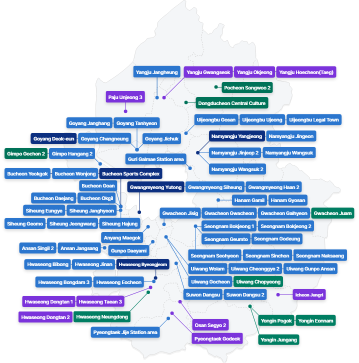 Gyeonggi-do map