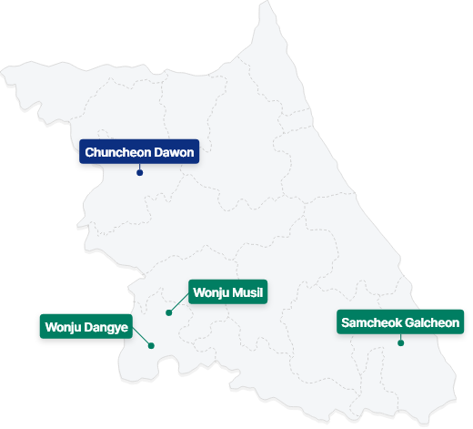 Gangwon-do map