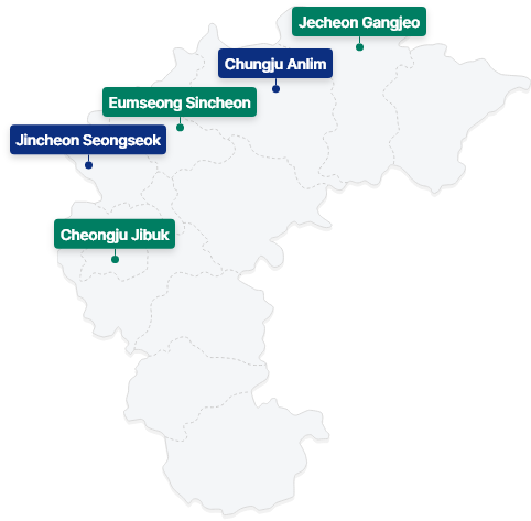 Chungcheongbuk-do map