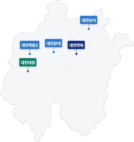 대전광역시 지도