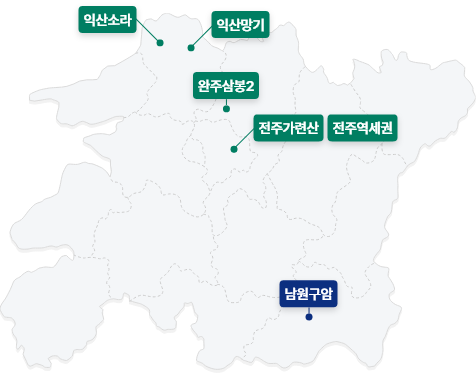 전북특별자치도 지도