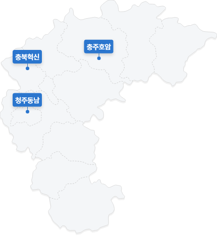 충청북도 지도