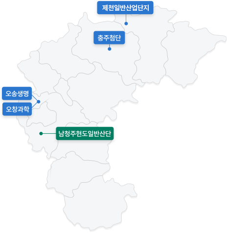 충청북도 지도